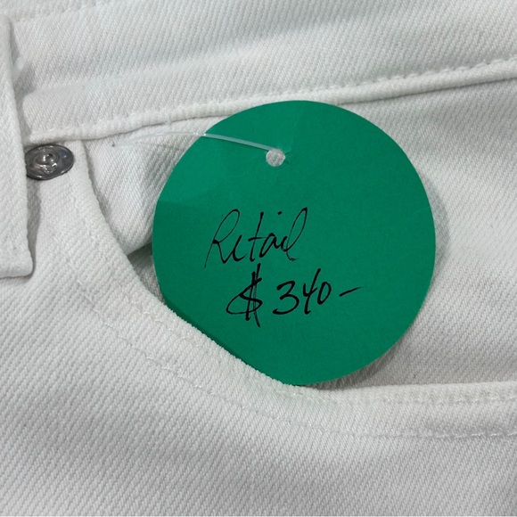 AG Ballad Slim Boot 31” Mid Rise White Jeans - Picture 14 of 15